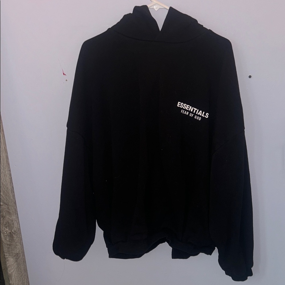 Essentials Black Crewneck Sweater
